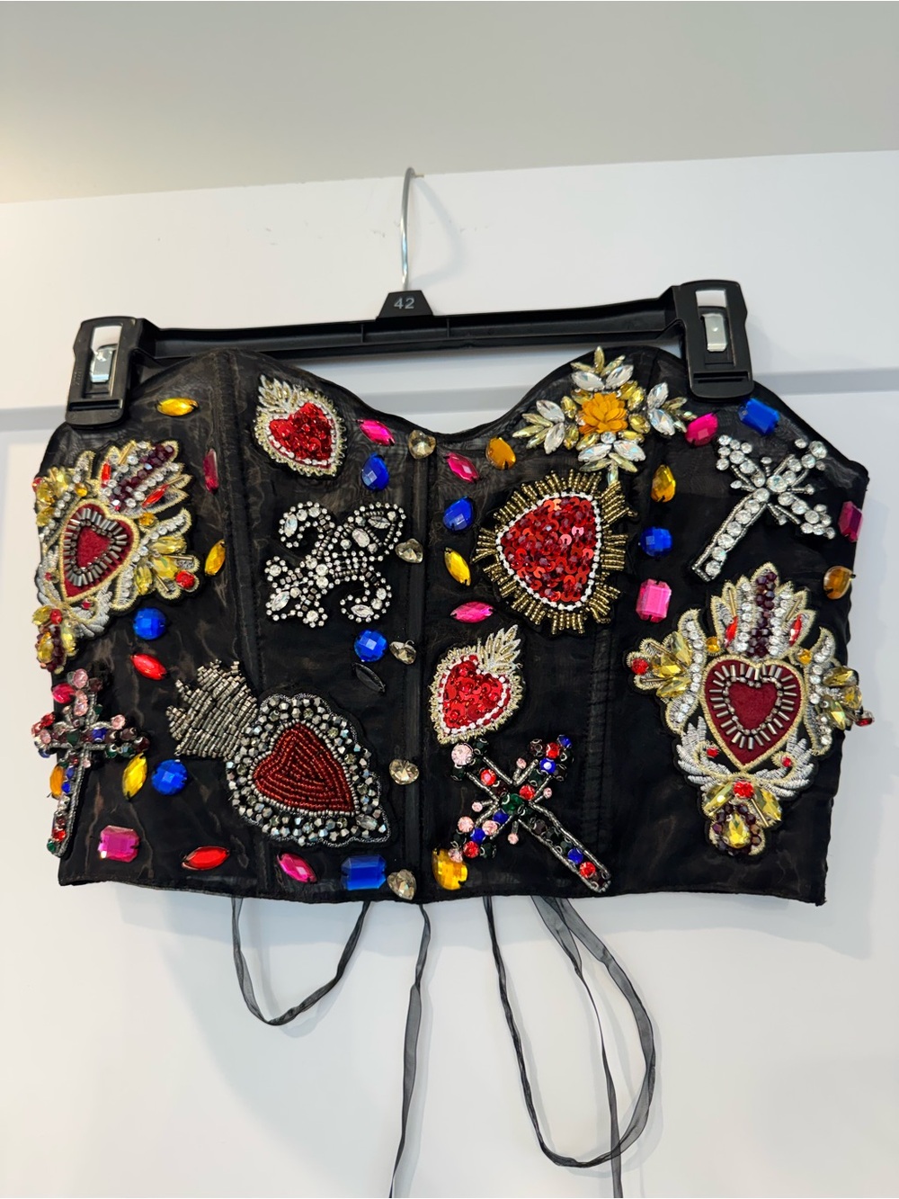 NWOT Sugar Thrillz Corset Crop Top